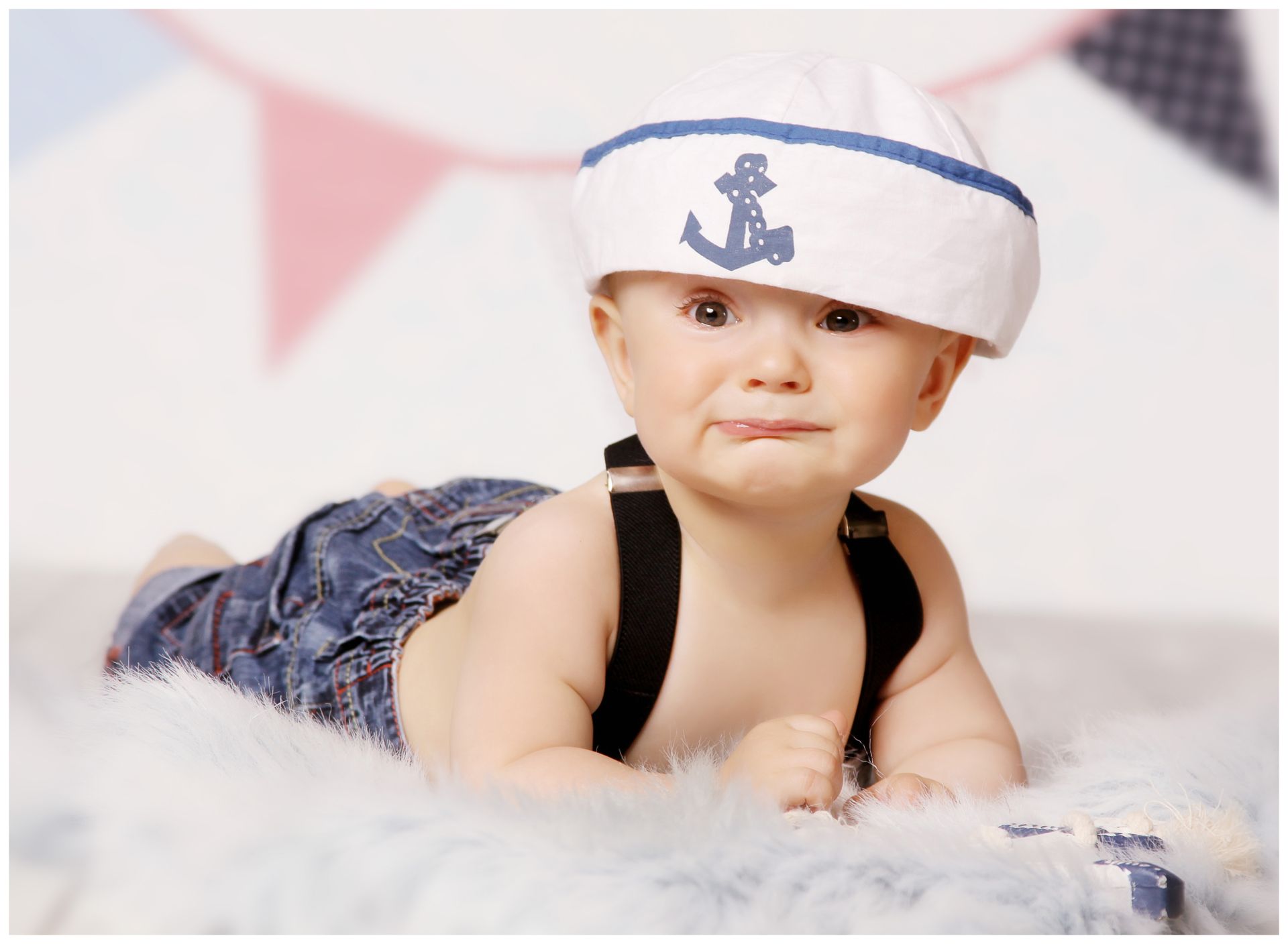 Fotografie miminka jako námořník
